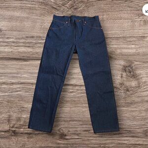 Wrangler Regular Fit Men's Jeans 33x29 Blue Dark Wash Straight Leg RN 130273